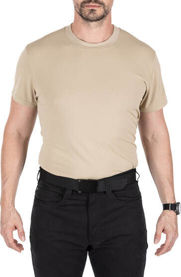5.11 Tactical Performance Utili-T Short Sleeve Shirt in Tan